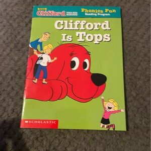 Scholastic Clifford Book with Green and Red Cover